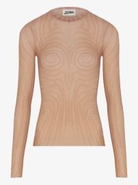 Jean Paul Gaultier spiral-print Top | Neutrals | FARFETCH at Farfetch